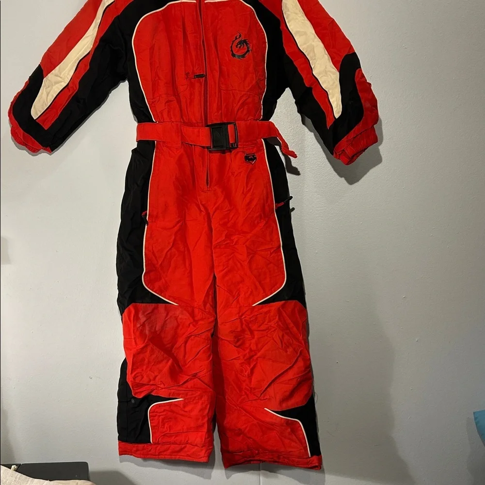 Snow Dragons snowsuit stamped size M-5 K00047